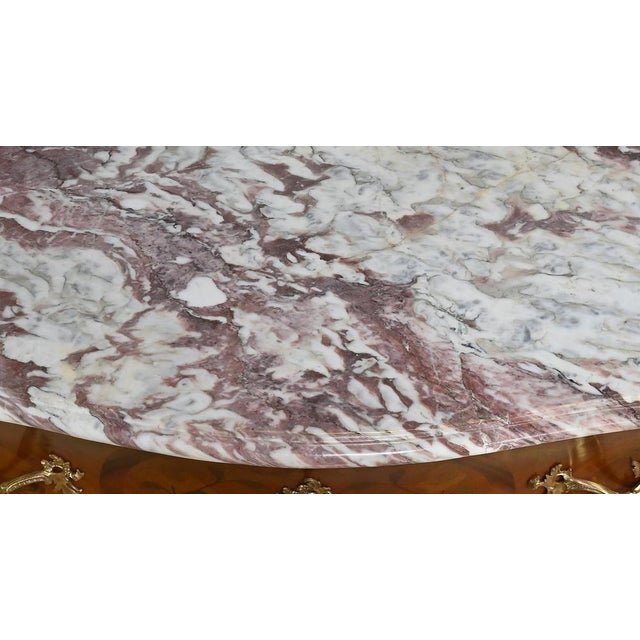 Mid-Century Louis XV Style Marquetry Commode from Maison Daïdé, 1950s For Sale - Image 6 of 18