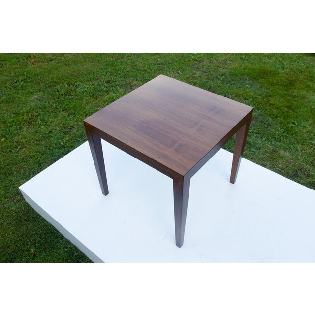 Severin Hansen Vintage Danish Rosewood Coffee Table by Severin Hansen from Haslev Møbelsnedkeri, 1960s For Sale - Image 4 of 18