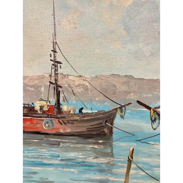 1970s P. Vitolante, Seascape Oil Painting, Framed For Sale - Image 5 of 12