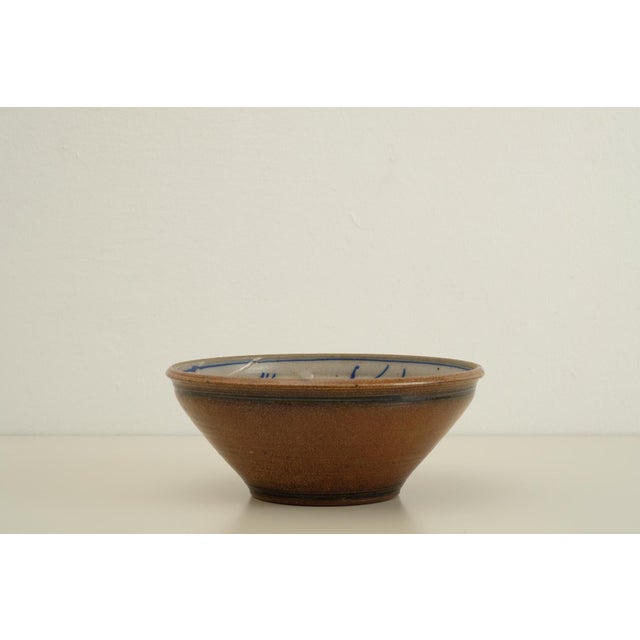 Scandinavian Studio Ceramic Bowl, 1960s, in Very Good conditions. Designed 1960 to 1969