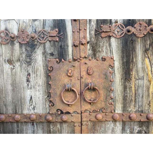 Old Mongolian Wood Door / Gate For Sale - Image 4 of 6