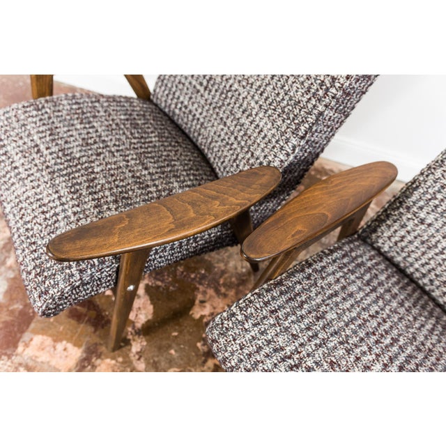 Vintage Armchairs by J. Šmidek for Ton, Former Czechoslovakia, 1960s, Set of 2 For Sale - Image 16 of 17