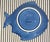 Vintage Olfaire Majolica Fish Dessert Salad Bread Plate For Sale - Image 4 of 4