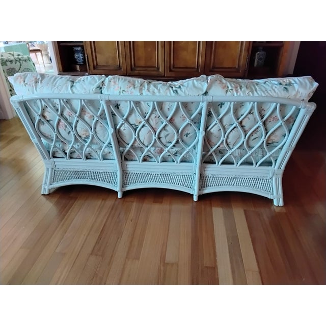 Vintage Rattan Sofa For Sale In Naples, FL - Image 6 of 7
