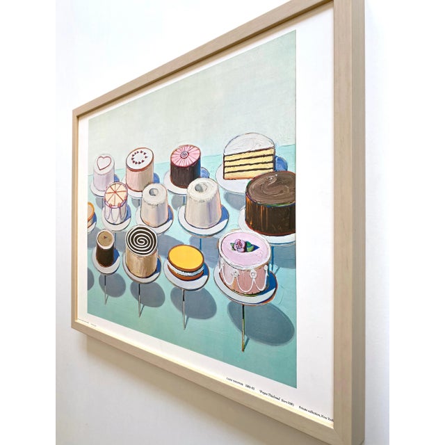 Wayne Thiebaud Vintage 1969 Framed Fine Art Lithograph Pop Art Print " Cake Counter " 1962 For Sale - Image 11 of 12