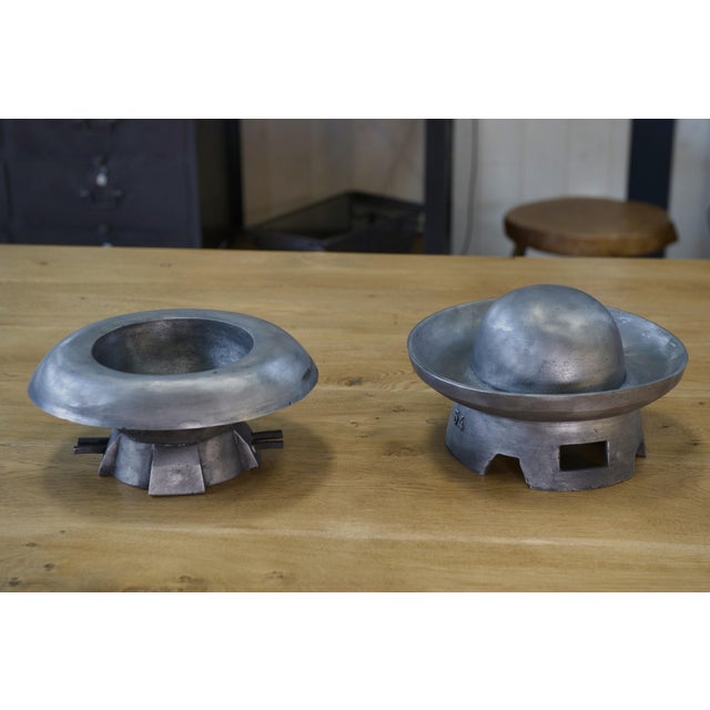 Metal Cast Aluminum Hat Mold Jalard in Caussade, 1950s For Sale - Image 7 of 9