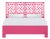 Chippendale Platform Bed California King - Pink For Sale