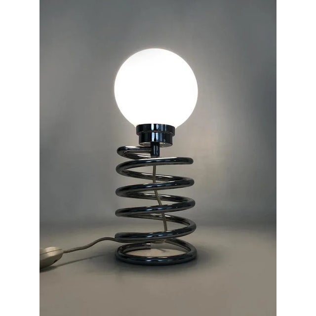 Spiral Spring Desk Lamp attributed to Ingo Maurer, 1970s For Sale - Image 3 of 10