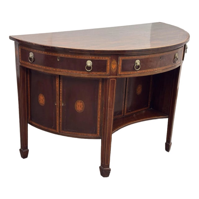 Federal Style Inlaid Mahogany Sideboard, 19th Century For Sale