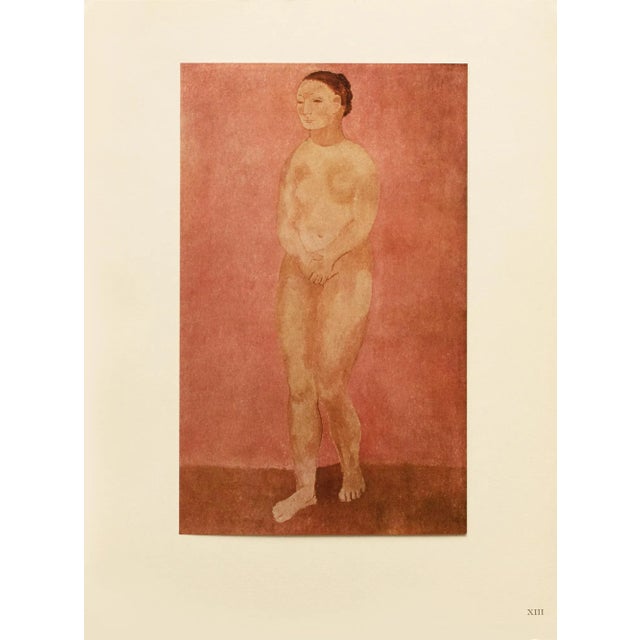 1940s 1948 After Pablo Picasso, "Grand Nu Rose" First Edition Period Offset Lithograph For Sale - Image 5 of 10