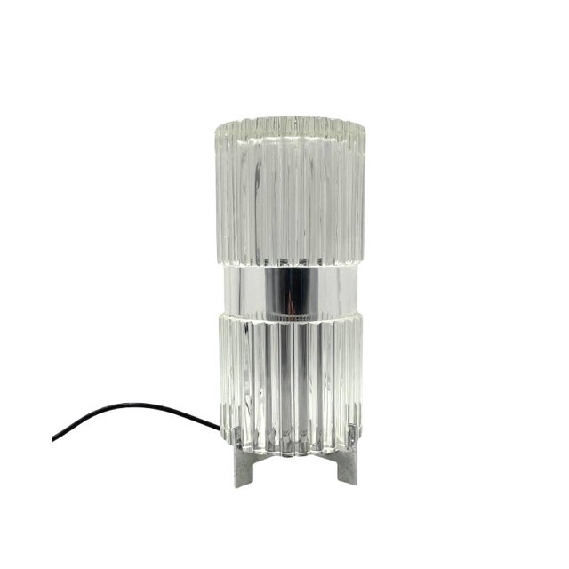 Vintage Italian Glass Table Lamp, 1970s For Sale - Image 12 of 16