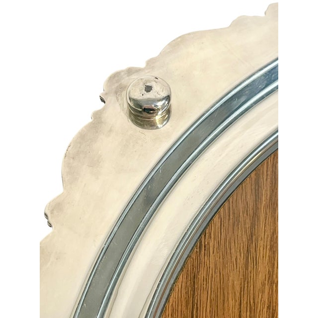 Vintage Wallace Baroque Silver Plate Mirrored Plateau Tray For Sale - Image 10 of 16