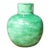 Mid-Century Green Glazed Studio Pottery Vase Signed Margaret Lee Mulick, u.s. Navy, 1948 For Sale