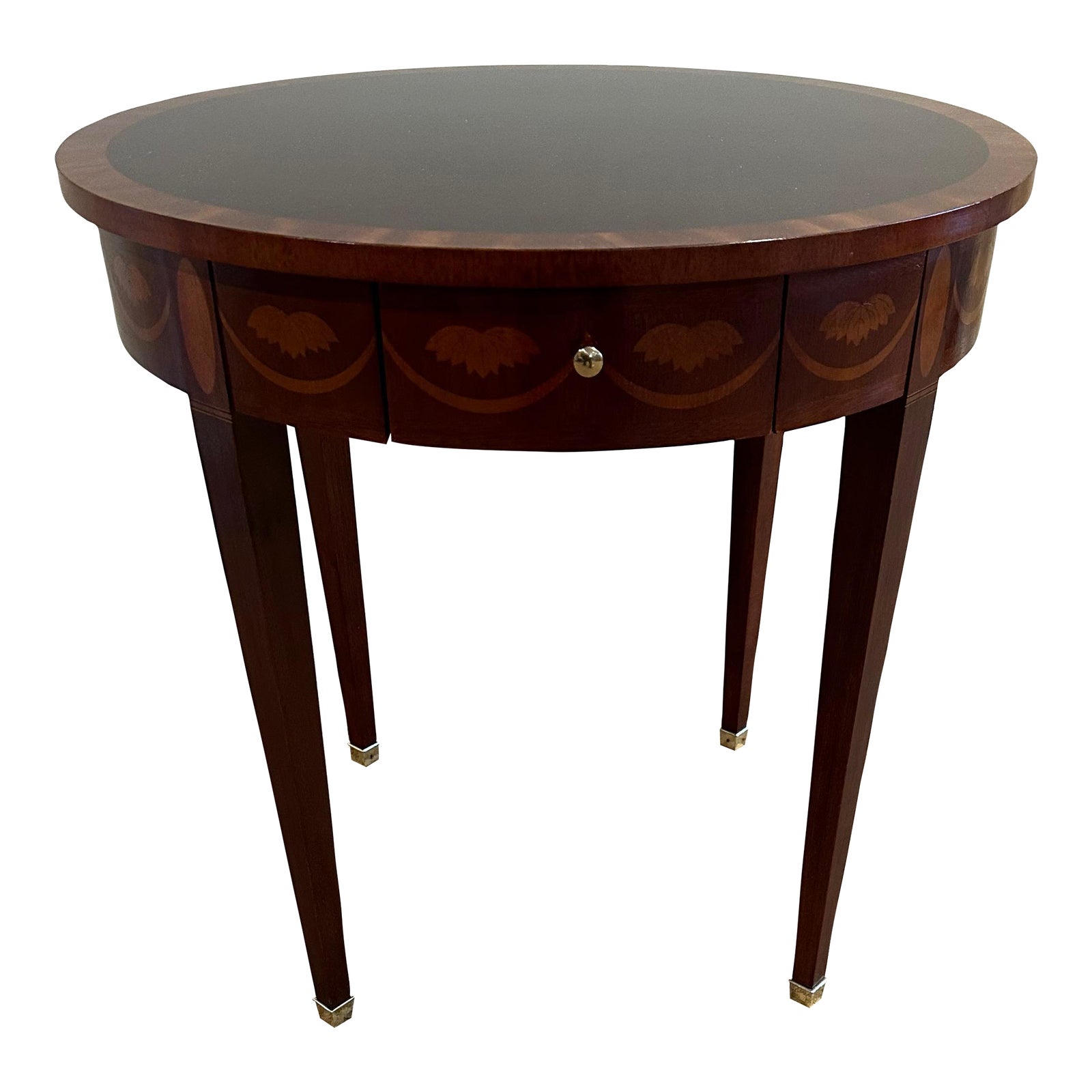 1990s Baker Round Side Table Chairish