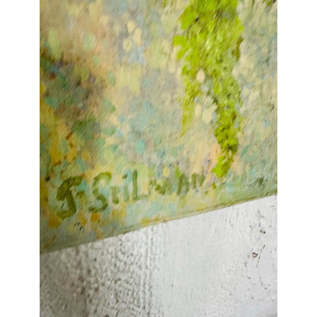 Vintage Oil on Canvas Floral Painting For Sale - Image 4 of 8