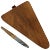 Triangular Walnut Cutting Board with Amboss Knife from Werkstätte Carl Auböck, 1950s, Set of 2 For Sale