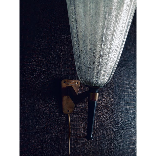 1950s Italian Art Glass Wall Lamp by Barovier & Toso, 1950s For Sale - Image 5 of 14