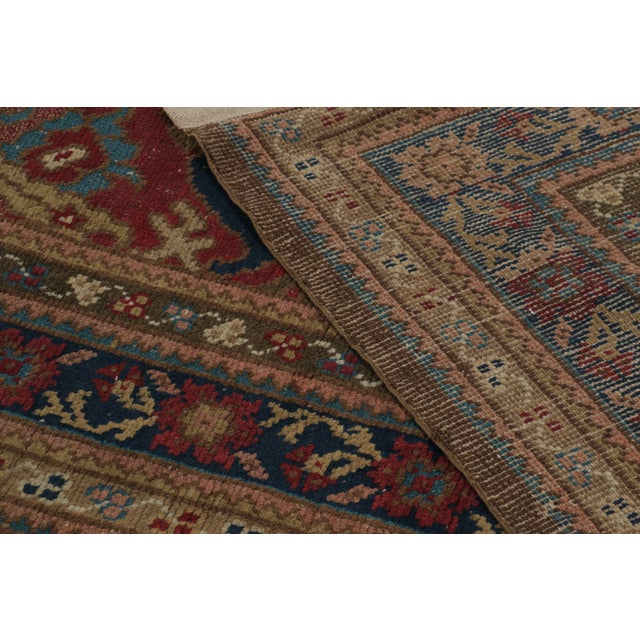 Antique 19th Century English Rug With Heraldic Motifs in Jewel Tones - Rug & Kilim For Sale - Image 9 of 9