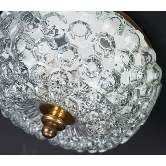 1970s Vintage Bubble Glass Model A 637 Flush Mount from Glashütte Limburg, 1970s For Sale - Image 5 of 12