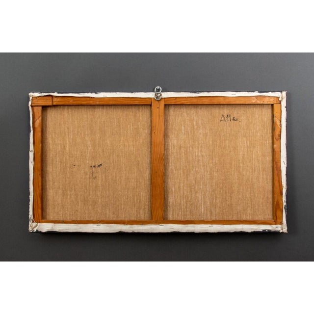 1960s Hiroshi Yasukawa, Abstract Composition Painting, 1970s, Oil on Canvas For Sale - Image 5 of 9