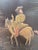 Asian Chinoiserie Coromandel Six-Panel Gilt Bronze Folding Screen For Sale - Image 4 of 14