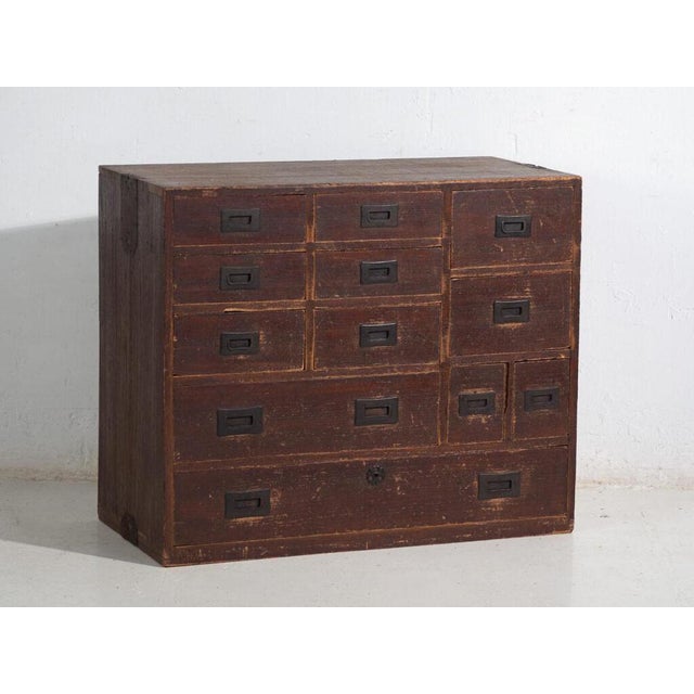 Antique Japanese Tansu Chest of Drawers For Sale - Image 12 of 12