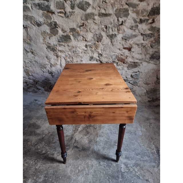 Vintage kitchen or writing table dating from the 1930s and originating from France. Compact in size and practical in use,...