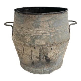 1930s Belgian Zinc Dolly Tub For Sale