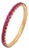 Lugano Ruby 18k Yellow Gold Eternity Band, Size 8.25 For Sale