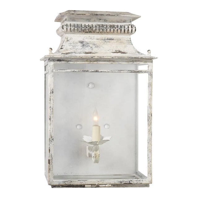Suzanne Kasler for Visual Comfort Signature Flea Market Lantern in Old White For Sale