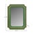 Art Deco Ethan Scalloped Mirror Green For Sale - Image 3 of 11