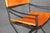 Metal Set 4 Art Deco Style Metal and Leather Armchairs in the Manner of Jacques Adnet For Sale - Image 7 of 16