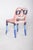 Painted dining chair. Reinterpreted with contemporary artistic intervention, transforming a functional object into a piece...