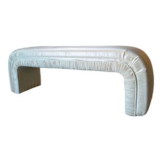 Vladimir Kagan - Style Postmodern Waterfall Upholstered Bench For Sale