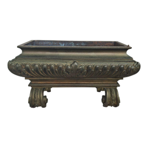 Important 17thc French Louis XIV Gilt Bronze Sphynx Sculpture and Stacked Associated Components - Jardiniere