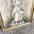 Figurative Vintage Painted Framed Oil on Canvas Lady in Dress For Sale - Image 3 of 5
