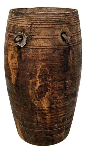 Wood Water Vintage India Pot