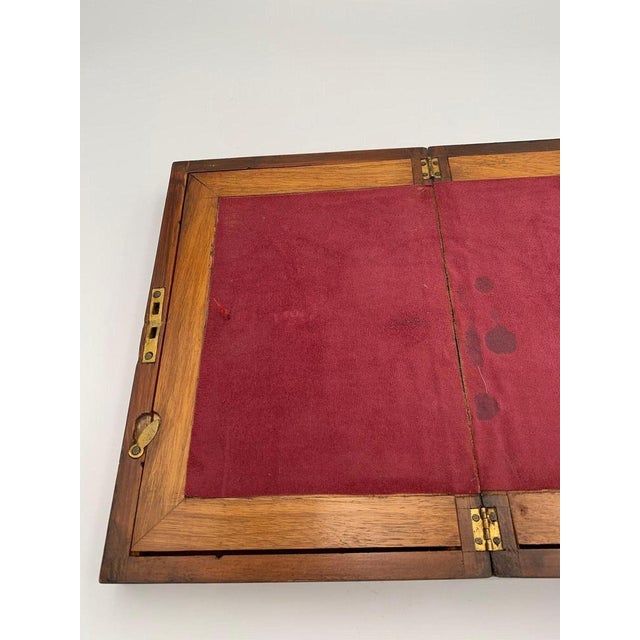 Writing Casket Box in Walnut with Inlays, England, Late 19th Century For Sale - Image 13 of 14