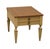 MEDALLIAN LIMITED Italian Tuscan Mediterranean Style 22" Accent End Table - Painted Cream and Woodtone Finishes 21.5" High...