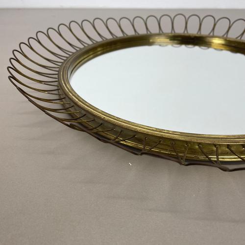 Brass Metal Round Mirror by Josef Frank for Svenskt Tenn, 1960s For Sale - Image 11 of 18