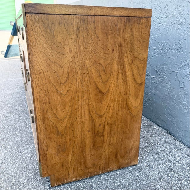 Brown Vintage Huntley Campaign Dresser by Thomasville For Sale - Image 8 of 10