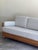 1950s Sculptural Oak Sofa With Boucle Upholstery by Howard Furniture 1950s For Sale - Image 5 of 10