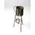 A charming example of American folk art, this Adirondack style twig stand features splayed willow legs and a decorative...