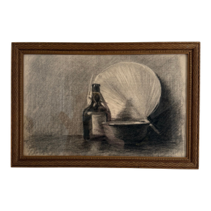 1905 Parisian Sketchbook Still Life Drawing - Unknown Artist