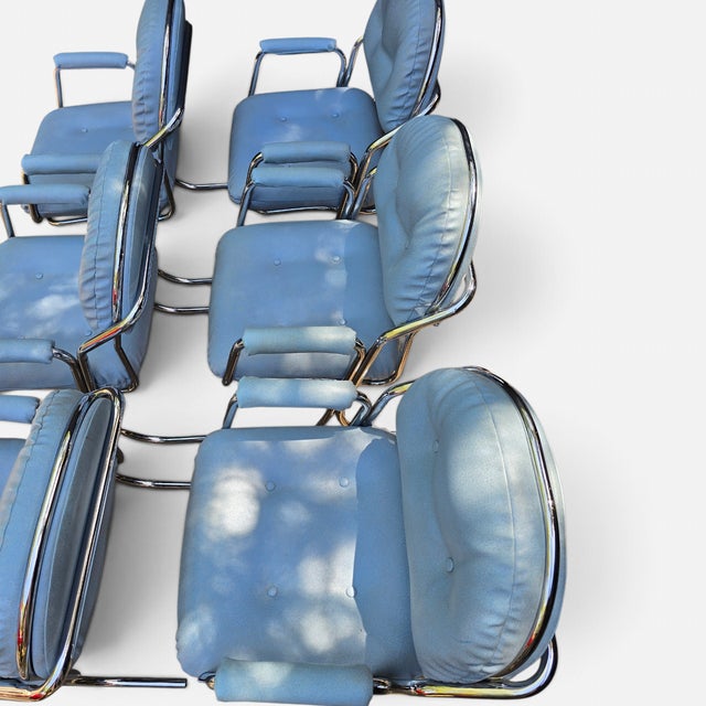 Mid-Century Modern 1970s Attributed to Jerry Johnson for Cal-Style Furniture Dining Chairs - set of 6 For Sale - Image 3 of 9