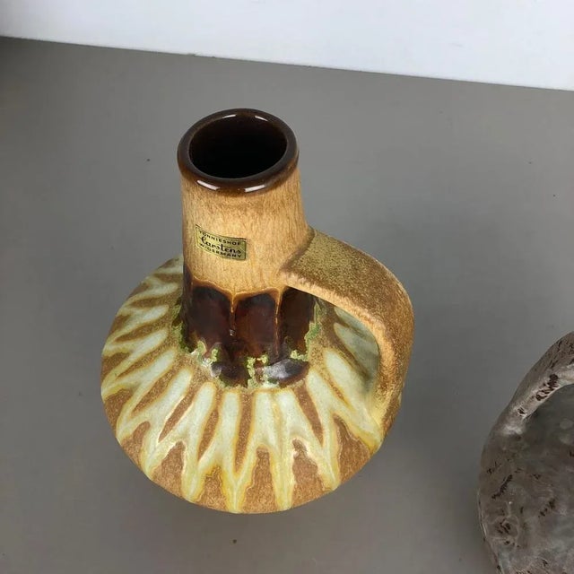 Ceramic Pottery Vases by Heinz Siery for Carstens Tönnieshof, Germany, 1970s, Set of 2 For Sale - Image 12 of 16