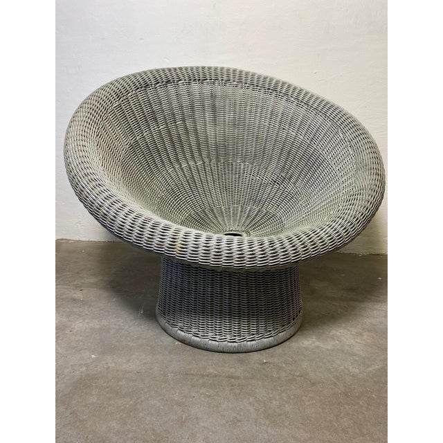 Rattan Basket Egg Chair by Egon Eiermann for Heinrich Murrmann, 1970s For Sale - Image 6 of 9
