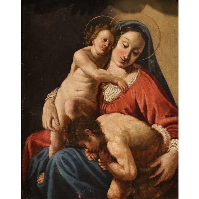 After Antonio Molinari, Madonna, 1600s-1700s, Oil Painting, Framed For Sale - Image 9 of 15
