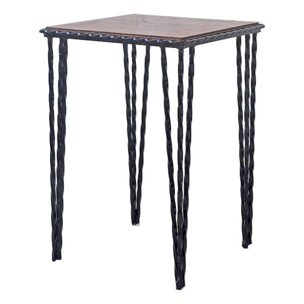 Wrought Iron Side Table, France, 1950s For Sale