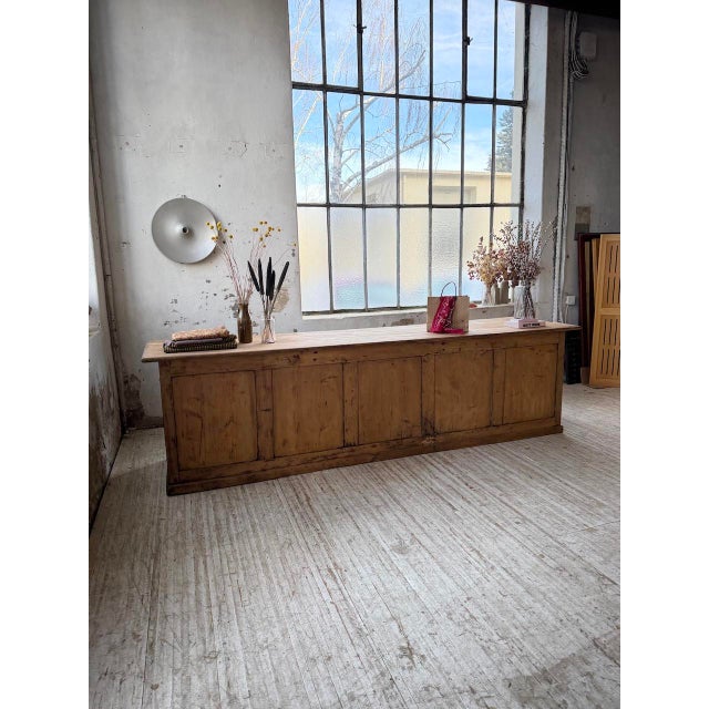 Pine Trade Counter, 1900s For Sale - Image 13 of 18